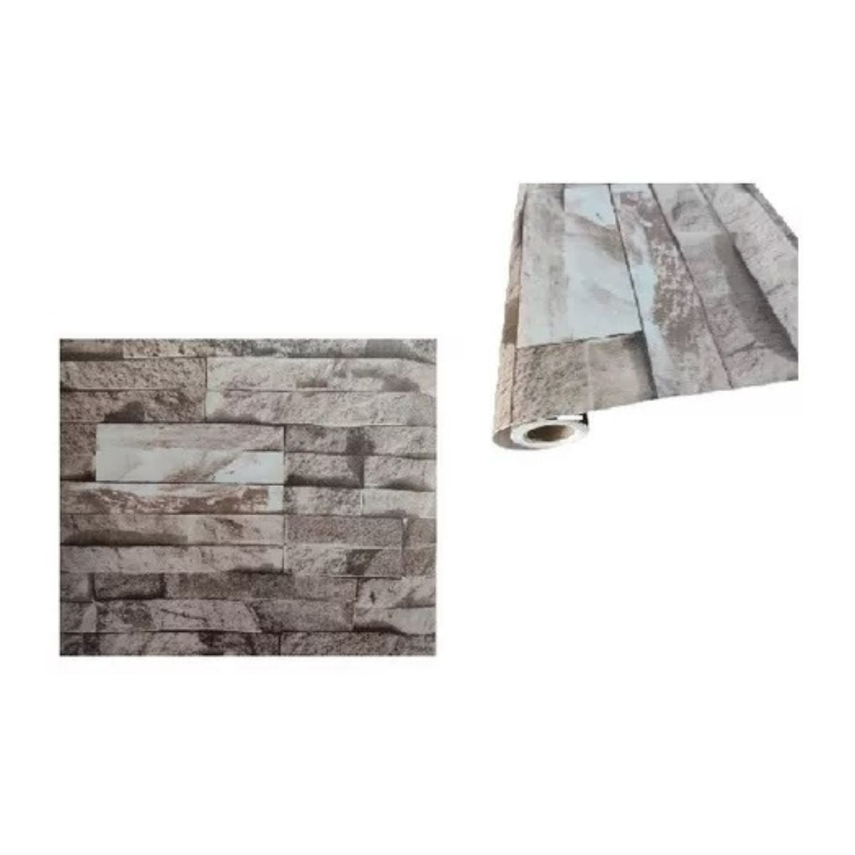 Papel de Parede Lavável Adesivo - Pedra Canjiquinha Papel de Parede Lavável Adesivo - Pedra Canjiquinha